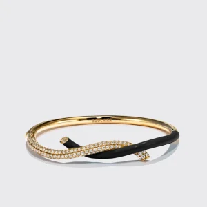BLACK FRUIT HOOPS DIAMOND BANGLE>Boochier Outlet