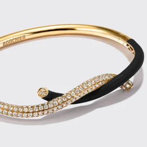 BLACK FRUIT HOOPS DIAMOND BANGLE>Boochier Outlet