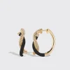 BLACK FRUIT HOOPS EARRINGS>Boochier Sale