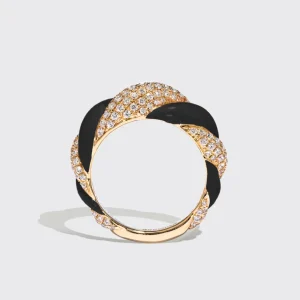 BLACK MARSHMALLOW RING>Boochier Online