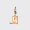 CORAL NOSTALGIA LETTER CHARM>Boochier Hot