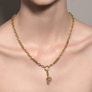 CORAL NOSTALGIA LETTER CHARM>Boochier Hot