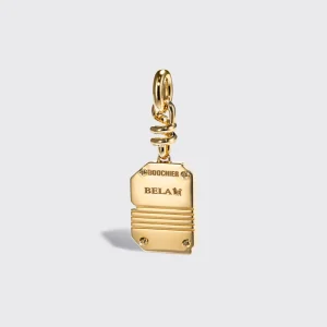 CORAL NOSTALGIA LETTER CHARM>Boochier Hot