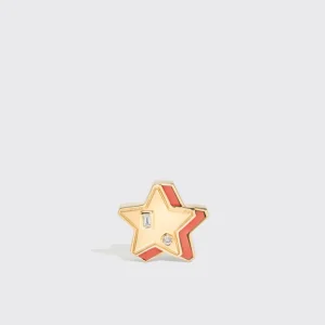 CORAL YELLOW GOLD MINI STAR STUDS>Boochier Discount