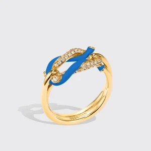 DARK BLUE FRUIT HOOPS BUCKLE RING>Boochier Online