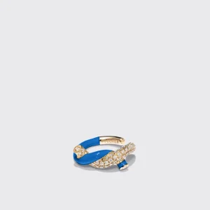 DARK BLUE FRUIT HOOPS EARCUFF>Boochier Sale