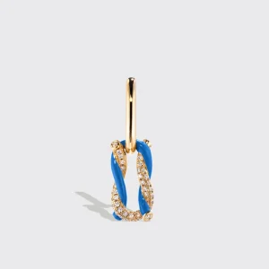 DARK BLUE FRUIT HOOPS MONO EARRING>Boochier Discount