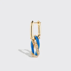 DARK BLUE FRUIT HOOPS MONO EARRING>Boochier Discount