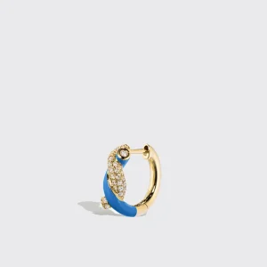 DARK BLUE SMALL FRUIT HOOPS EARRINGS>Boochier Sale
