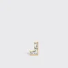 DIAMONDS YELLOW GOLD ARCADE MONO STUD (L SHAPE)>Boochier Hot