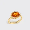 FANTA GARNET SLINKEE BLOOM RING>Boochier Online