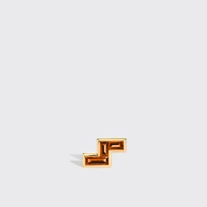 FANTA GARNET YELLOW GOLD ARCADE MONO STUD (Z SHAPE)>Boochier Outlet