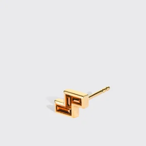FANTA GARNET YELLOW GOLD ARCADE MONO STUD (Z SHAPE)>Boochier Outlet