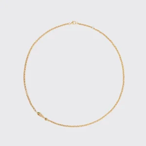 FISH BONE GREEN GARNET NECKLACE>Boochier Outlet