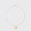 GREEN TURQUOISE YELLOW GOLD CLOVER LEAF NECKLACE>Boochier Hot
