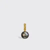 GREY PEARL YELLOW GOLD BEACHING PENDANT>Boochier Clearance