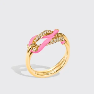 HOT PINK FRUIT HOOPS BUCKLE RING>Boochier Fashion