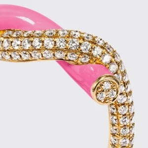 HOT PINK FRUIT HOOPS DIAMOND RING>Boochier Outlet