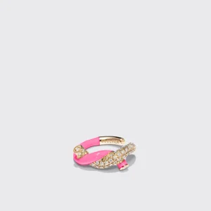 HOT PINK FRUIT HOOPS EARCUFF>Boochier New