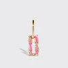 HOT PINK FRUIT HOOPS MONO EARRING>Boochier Online