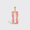 HOT PINK JUMBO FRUIT HOOPS PENDANT>Boochier Fashion