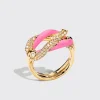 JUMBO HOT PINK FRUIT HOOPS BUCKLE RING>Boochier Discount