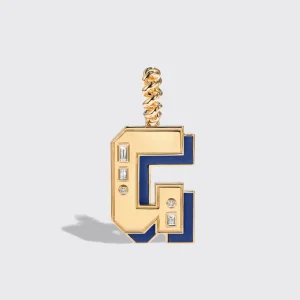 JUMBO LAPIS NOSTALGIA LETTER PENDANT>Boochier New