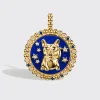 JUMBO LAPIS YELLOW GOLD LUCKY PUP CHARM>Boochier Hot