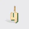 JUMBO MALACHITE NOSTALGIA NUMBER PENDANT>Boochier Hot
