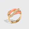 JUMBO ORANGE FRUIT HOOPS BUCKLE RING>Boochier Fashion