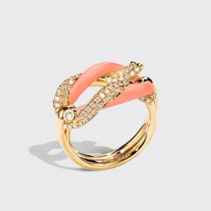 JUMBO ORANGE FRUIT HOOPS BUCKLE RING>Boochier Fashion