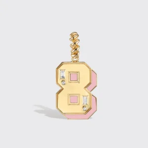 JUMBO PINK OPAL NOSTALGIA NUMBER PENDANT>Boochier Best