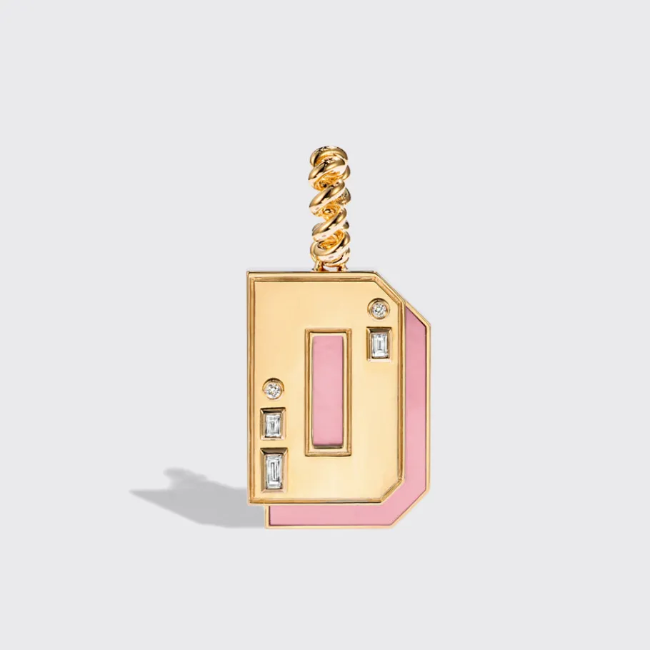 jumbo_pink_opal_nostalgia_3.webp JUMBO PINK OPAL NOSTALGIA LETTER PENDANT>Boochier Outlet