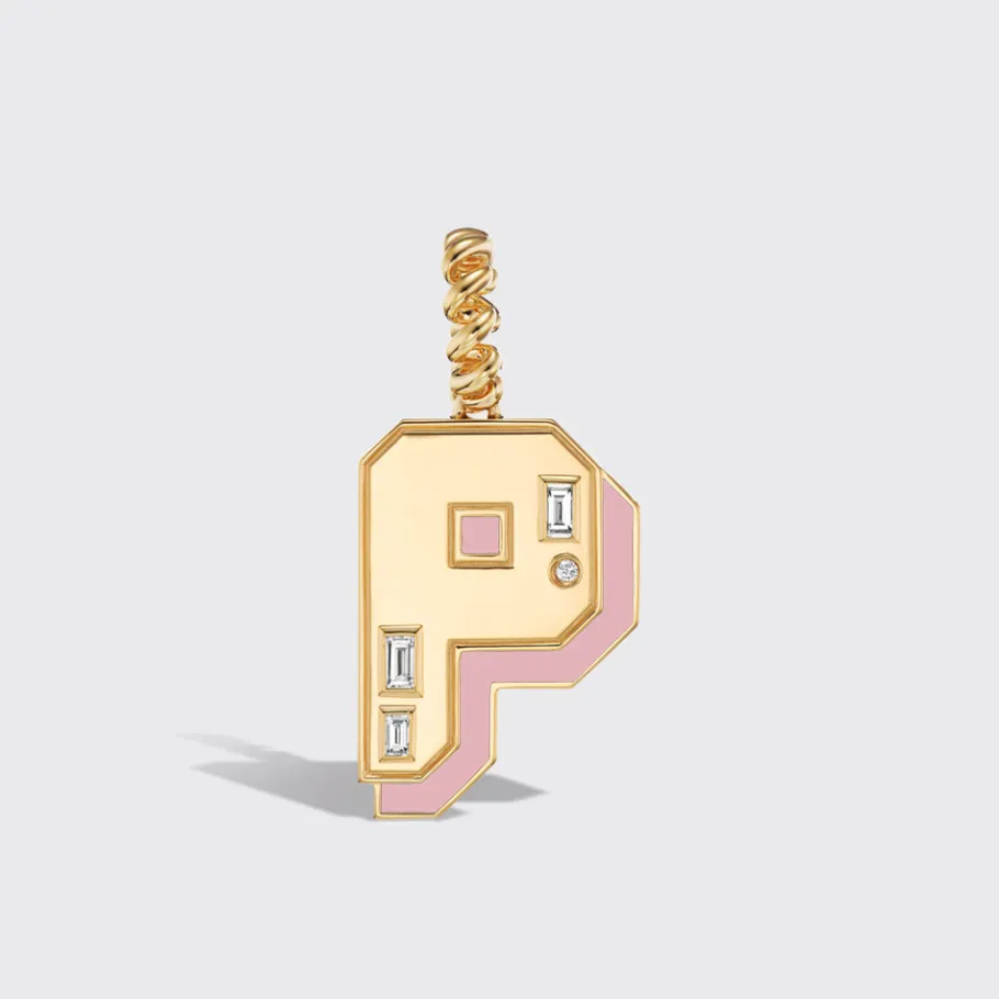 jumbo_pink_opal_nostalgia_6.webp JUMBO PINK OPAL NOSTALGIA LETTER PENDANT>Boochier Outlet