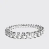 JUMBO WHITE GOLD SLINKEE BANGLE>Boochier Fashion