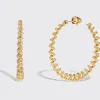 JUMBO YELLOW GOLD DIAMOND SLINKEE EARRINGS>Boochier Clearance