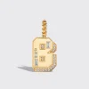 JUMBO YELLOW GOLD DIAMOND LETTER AND NUMBER PENDANT>Boochier Best