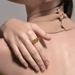 JUMBO YELLOW GOLD SLINKEE RING>Boochier Sale