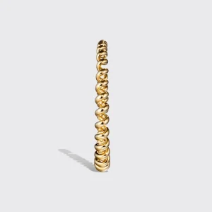 JUMBO YELLOW GOLD SLINKEE EARRINGS>Boochier Clearance