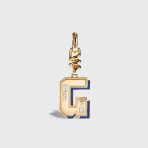 LAPIS NOSTALGIA LETTER CHARM>Boochier Clearance