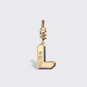 LAPIS NOSTALGIA LETTER CHARM>Boochier Clearance