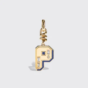 LAPIS NOSTALGIA LETTER CHARM>Boochier Clearance