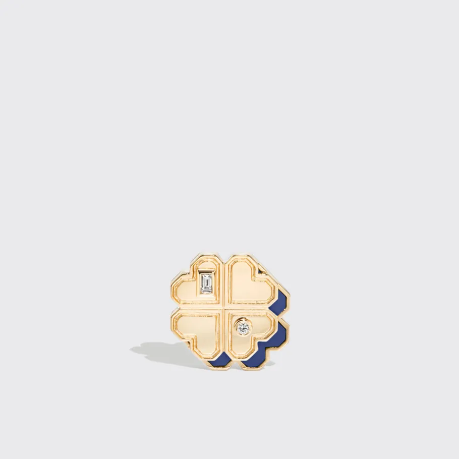 lapis_yellow_gold_mini_cl_2.webp LAPIS YELLOW GOLD MINI CLOVER LEAF STUDS>Boochier Online