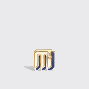 LAPIS YELLOW GOLD MINI LETTER MONO STUD>Boochier Best