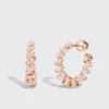 LARGE ROSE GOLD DIAMOND SLINKEE EARRINGS>Boochier Best