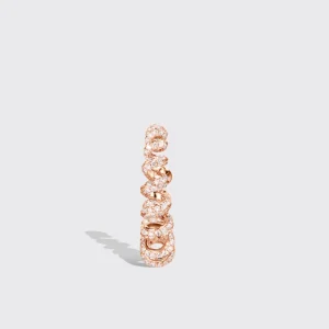 LARGE ROSE GOLD DIAMOND SLINKEE EARRINGS>Boochier Best