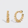 LARGE YELLOW GOLD DIAMOND SLINKEE EARRINGS>Boochier Hot