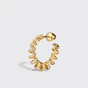 LARGE YELLOW GOLD DIAMOND SLINKEE EARRINGS>Boochier Hot