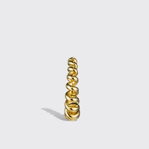 LARGE YELLOW GOLD SLINKEE EARRINGS>Boochier Online