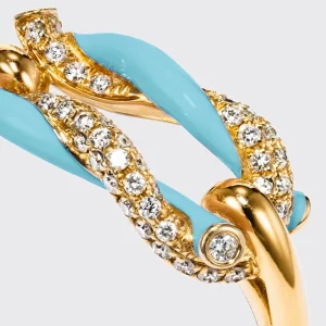 LIGHT BLUE FRUIT HOOPS BUCKLE RING>Boochier New